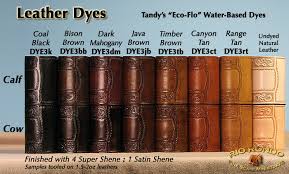 73 right leather dye colors