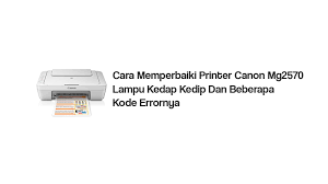Warna biru ( cyan) : Cara Memperbaiki Printer Canon Mg2570 Lampu Kedap Kedip Dan Error Lainnya Manglada Tech