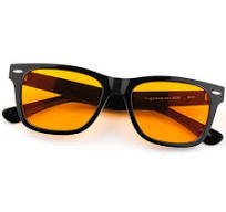 Lentes de dormir 99.9% con luz azul, doble revestimiento AR lente ámbar  naranja para juegos de computadora que reducen la fatiga ocular