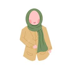 Gambar Ilustrasi Guru, Cikgu, Tudung Hijau, Hari Guru PNG dan PSD untuk  Muat turun Percuma