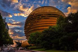 蓝天白云大金球杭州国际会议中心 sydney opera house opera house architecture