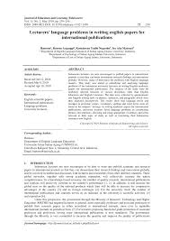 26, jalan tun hussien, presint 4, pusat pentadbiran kerajaan persekutuan, 62100 wp putrajaya Pdf Lecturers Language Problems In Writing English Papers For International Publications