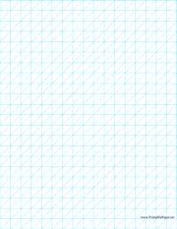 Printable Oblique Graph Paper 0 5 Inch Graph Paper Isometric Graph Paper Graphing
