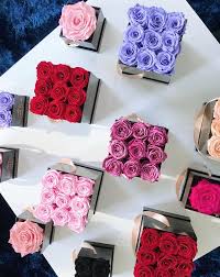 Wooden box ideas include holiday decorations, rustic additions, and square and rectangular box shapes are also available in this durable, long lasting material. Eternal Fleur Preserved Roses Roses In A Box Box Of Roses Flowers In A Box Long Lasting Roses Nyc Flower Shop Rainbow Roses Preserved Roses