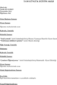 Kasim Ayi Tam Gunluk Egitim Akisi Etkinlik Planlari Pdf Free Download