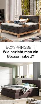 Zwei Varianten Sind Moglich Entweder Mit Speziellen Boxspring Spannbettlaken Oder Falls Der Unterbau Bereits Uberzogen Boxspringbett Spannbettlaken Bettlaken