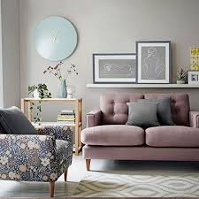 Floral Print Armchair And Pink Sofa In Modern Living Room Floral Armchair Living Room Arm Chairs Living Room Furniture