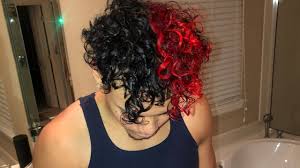 Maybe you were too afraid of the damage that bleaching. Dying My Brother S Hair Half Red Black Youtube