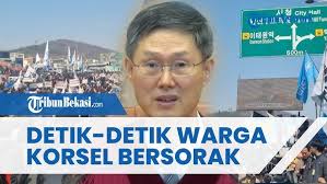Detik detik Warga Korea Selatan Bersorak Usai Presiden Yoo Suk yeol Resmi  Dimakzulkan