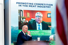 Biden: More competition in meat industry can ease food costs