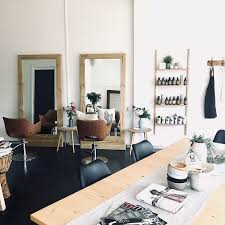 Moxie Muse A Refined Boho Salonstyle Featuring The Chloe Salon Chair In Tan Moxie And Muse Salon Suites Decor Boho Salon Hair Salon Interior