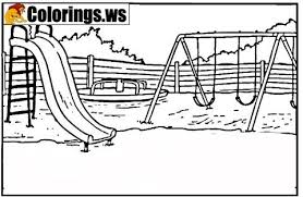 Playground 01 1286 Playground Coloring Pages Coloring Color Coloringpages Coloringbooks Playground
