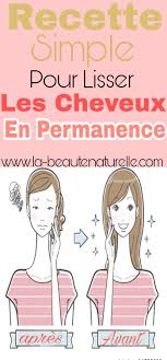 Recette Simple Pour Lisser Les Cheveux En Permanence Cheveux Lisse Cheveux Lissage Cheveux