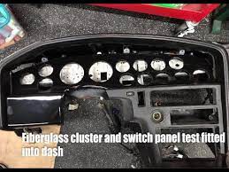 Mk3 supra custom gauge cluster. 1987 Toyota Supra Fiberglass Gauge Cluster And Bonus Panel For Aftermarket Gauges Youtube