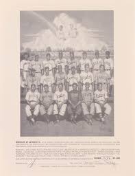 Negro League Legends 24x30 LE Lithograph Signed By (20) with Sam Jethroe,  Gene Benson, Buck O'Neil, Joe Black, Monte Irvin, Buck Leonard (Beckett  LOA)