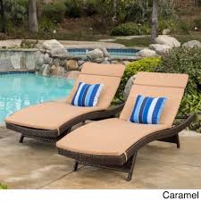 Chaise Lounge Chair Cushion Mattress Set 2 Outdoor Waterproof Patio Pool Caramel Outdoor Chaise Lounge Cushions Lounge Cushions Lounge Chair Outdoor