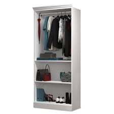 Organize your pantry without an expensive renovation. Bestar Versatile 20 Deep Closet Storage Shell Finish White Home Storage Organization Closet Storage Closet Storage Systems