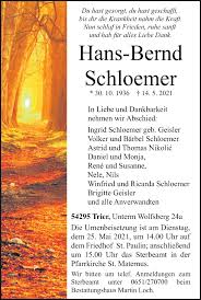 Find 2 traveler reviews, 2 candid photos, and prices for camping in st. Traueranzeigen Von Hans Bernd Schloemer Volksfreund Trauer De