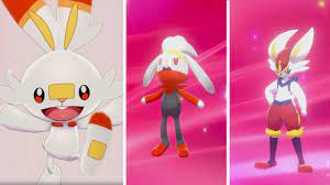 It is one of the three starter pokémon revealed for the core titles pokémon sword and shield. Pokemon Sword Shield Intro Full Evolution Of Scorbunny Youtube