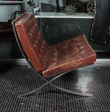 The barcelona chair is an iconic piece, the materialization of the less is more concept and an in addition to the common black, brown and beige, the barcelona chair also comes in an array of other. Brown Leather Barcelona Chair By Ludwig Mies Van Der Rohe For Knoll At 1stdibs