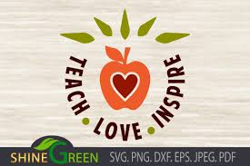 Download Teach Love Inspire Graphic By Shinegreenart Creative Fabrica PSD Mockup Templates