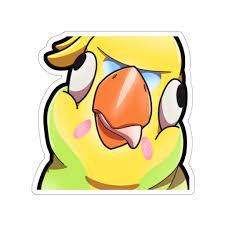Water Resistant Easy Peel Matte Anime Toradora Funny Cute Inko Chan Bird  Sticker | eBay