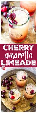 Cherry Amaretto Limeade 3 Ingredient Cocktail Fridays In 2020 Drinks Alcohol Recipes Alcohol Recipes Alcohol Drink Recipes