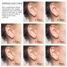 Diamond Stud Earrings Size Stud Earrings References