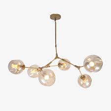 Epingle Par Sabine Mongein Sur Idees Deco New Appart Lustre Design Boule En Verre Chandelier