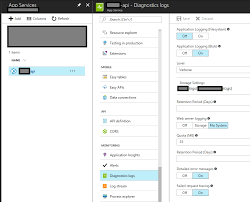 Metrics can be gathered from app services. Azure App Service Diagnostics Logs Application Logging Blob Storage Url Not Found 404 Stack Overflow