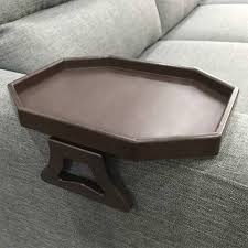 3 compartments the desktop organizer is designed with 3 compartments, to hold tv remotes, cell phones, pens and so on, use it as a coffee table remote control holder or desktop. Sofa Arm Clip Table Armrest Tray Table Drinks Remote Control Snacks Holder Buy Online At Best Price In Uae Amazon Ae