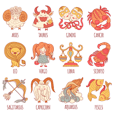 Vector Set Illustrations And Icons Of Zodiac Symbol Svg Etsy Zodiac Cartoons Zodiac Signs Zodiac Signs