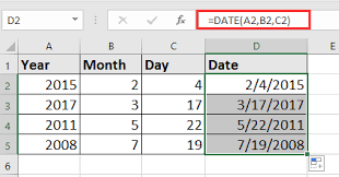 Hoe Combineer Je Drie Cellen Om Een Datum In Excel Te Maken