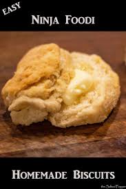 These Easy Homemade Biscuits Are Made In The Ninja Foodi Or You Can Bake Them In Your Oven There Homemade Biscuits Easy Homemade Biscuits Homemade Bread Easy