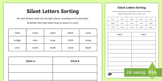 Try these word games for kids and engage with the fascinating world of language. Silent Letters W And B Worksheet Worksheet Silent Letters W And B