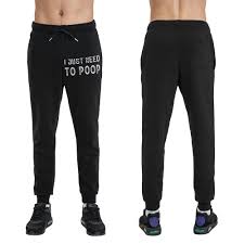 Amazon.com: YVNUM I Just Need to Poop Mens Athletic Running Pants Workout  Joggers Gym Sweatpants Active Sports Track Training,Xx-Large Black :  Clothing, Shoes & Jewelry
