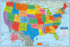 Sort by title created at date updated at date. Buy Superior Mapping Company United States Poster Size Wall Map 40 X 28 With Cities 1 Map Online In Indonesia B01de12h98