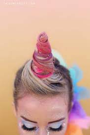 Unicorn Hair Tutorial Twist Me Pretty Wacky Hair Days Hair Color Spray Crazy Hair Day Girls