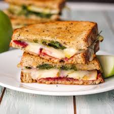 toaster oven grilled cheese with apple