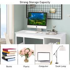 Crowley furniture & mattress is a local furniture store, serving the kansas city area: Costway 47 5 Computer Desk Trestle Desk Writing Study Workstation W Shelf 2 Drawers Aliexpress