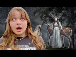 DEER LADY FOLLOWS US in the HAUNTED WOODS!