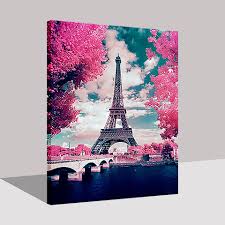 Karena pada gambar bunga ada banyak sudut sempit yang tida bisa sembarangan dalam mewarnainya. Diy Paris Menara Lukisan Dengan Angka Digital Kit Mewarnai Bunga Sakura Minyak Gambar Corak Di Atas Kanvas Dekorasi Rumah Dinding Seni Painting Calligraphy Aliexpress