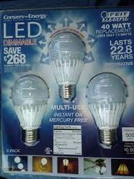 Amazon Com Feit Electric Led Light Bulb A19 3 Pack 40w Replacement Uses 7 5w 500 Lumens Dimmable Home Imp Led Lights Dimmable Led Lights Dimmable Light Bulbs