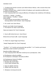 Susunan ayat biasa dan susunan dalam ayat sunusnan biasa, kata penekan yang biasa digunakan ialah pun , jua , juga, sahaja dan lagi. Ayat Songsang Dan Biasa
