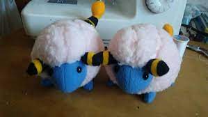 Shiny Mareep Plush Made To Order Cute Adorable Mareep Pokemon Plush Toy Pink Shiny Varient Pokemon Plush Pokemon Plush Toy