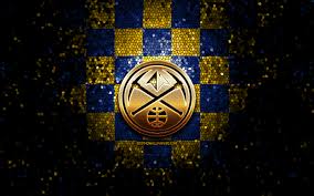 The nuggets play in the northwest division of the western conference in the national basketball association (nba). Herunterladen Hintergrundbild Denver Nuggets Glitter Logo Nba Blau Gelb Kariert Hintergrund Usa Kanadischen Basketball Team Die Denver Nuggets Logo Mosaik Kunst Basketball Amerika Mit Einer Auflosung Zu Uberwachen 2880x1800 Bilder Auf Dem