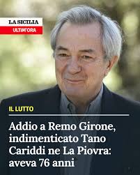 È morto a 76 anni Remo Girone, celebre volto di Tano Cariddi ne La Piovra.  L'attore è scomparso improvvisamente nella sua casa di Monaco, dove viveva  con la moglie Vittoria. Nato il