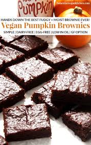 Reward Yourself With These Quick Vegan Pumpkin Brownies Recipe Pumpkin Brownies Vegan Pumpkin Vegan Pumpkin Recipes