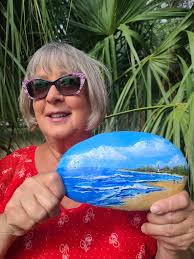 Custom Rock Art Piece by Teresa Porter Fikaris