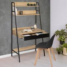 The most common etagere style industrial material is metal. Bureau Industriel Avec Etageres En Bois Et Metal Noir Detroit Id Market